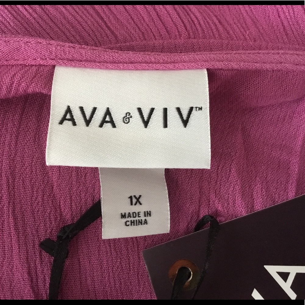 Ava & Viv Pink V-Neck Dress - Picture 5 of 6